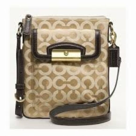 Euc Coach Signature Crossbody Bag Shoulder Purse - Picture 1 of 8